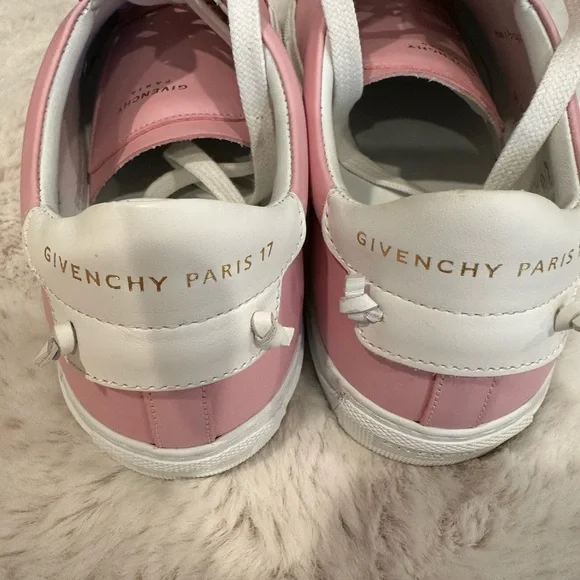 Givenchy Women's Pink Lace-Up Sneakers - Picture 2 of 5